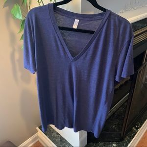 Soft vintage American apparel deep V T-shirt